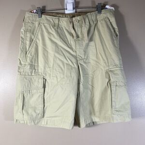 LL Bean Cargo Shorts Mens 34 Comfort Waist Khaki Tropic Weight  Cotton